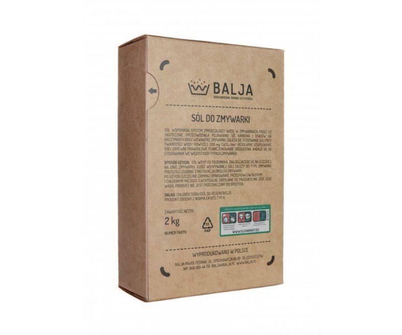 BALJA Ekologiczna Sól do zmywarki 2 kg